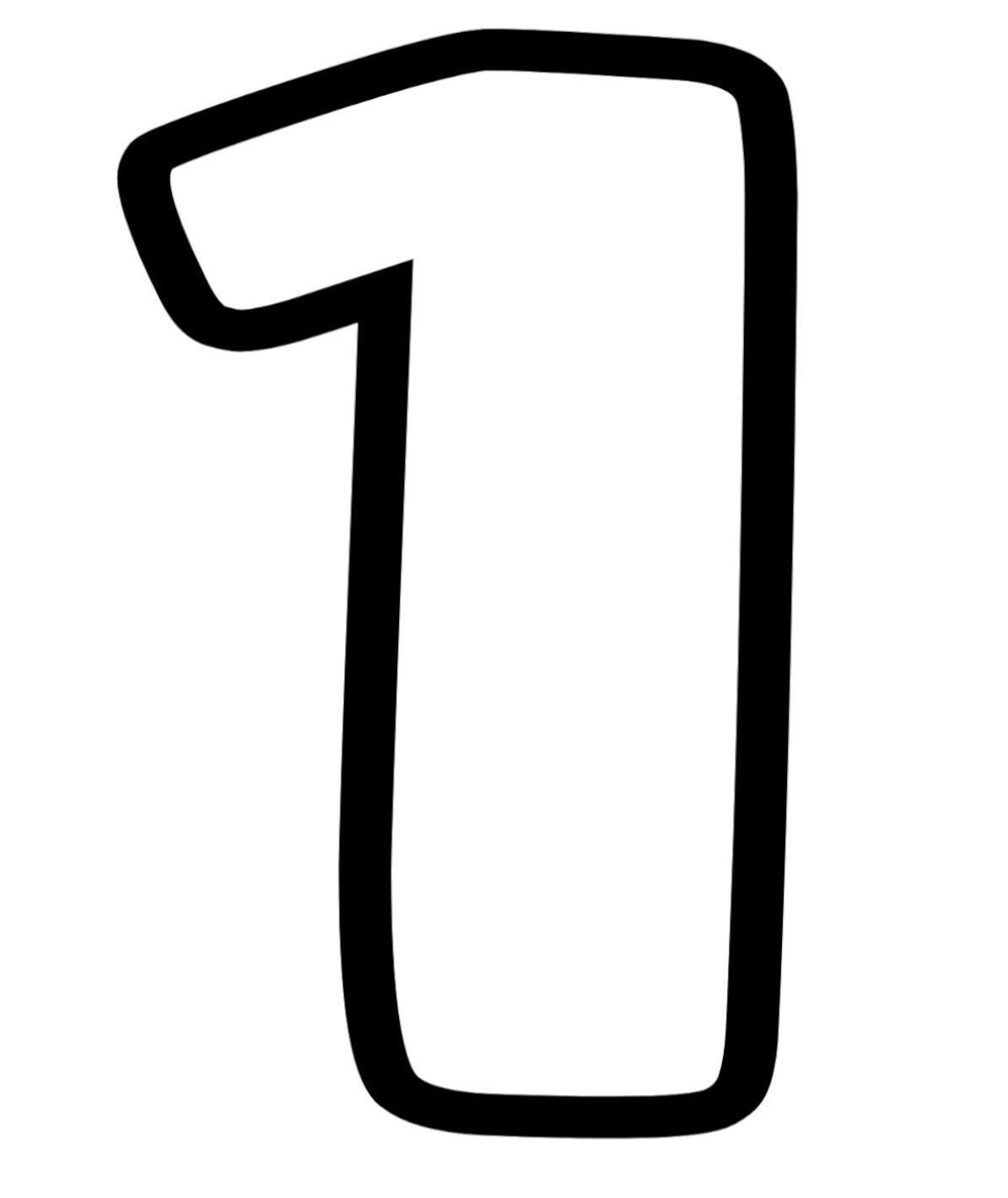 Number 1, Pre cut glass shape for glass fusing and crafting