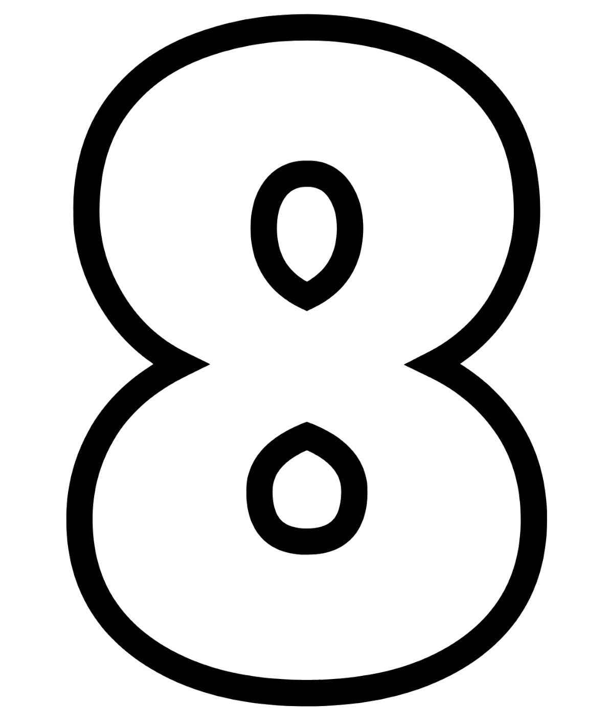 Number 8, Pre cut glass shape for glass fusing and crafting