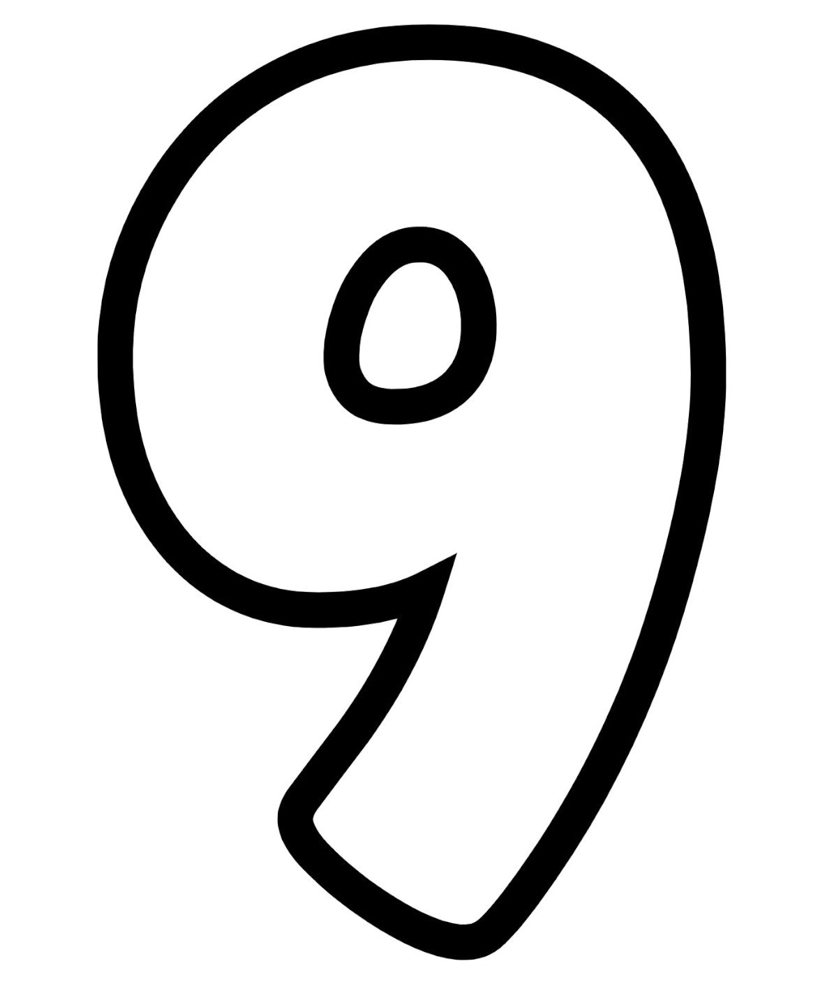 Number 9, Pre cut glass shape for glass fusing and crafting