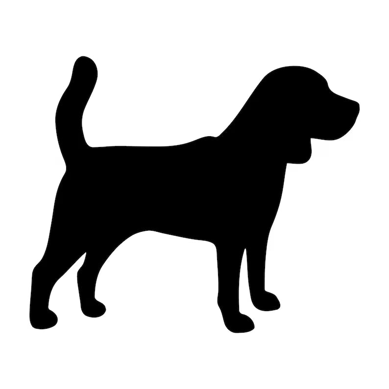 Beagle, Pre cut glass shape for glass fusing and crafting