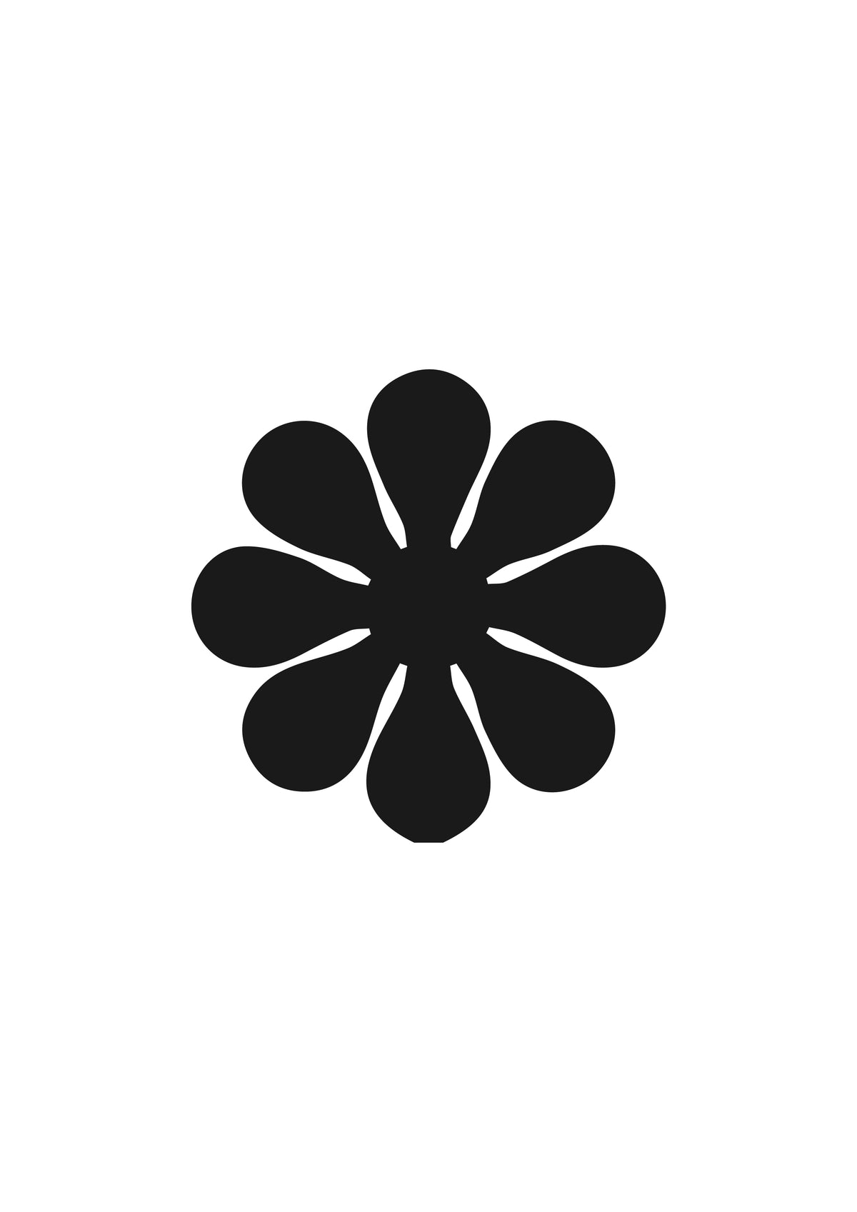 Flower 2, Pre cut glass shape for glass fusing and crafting