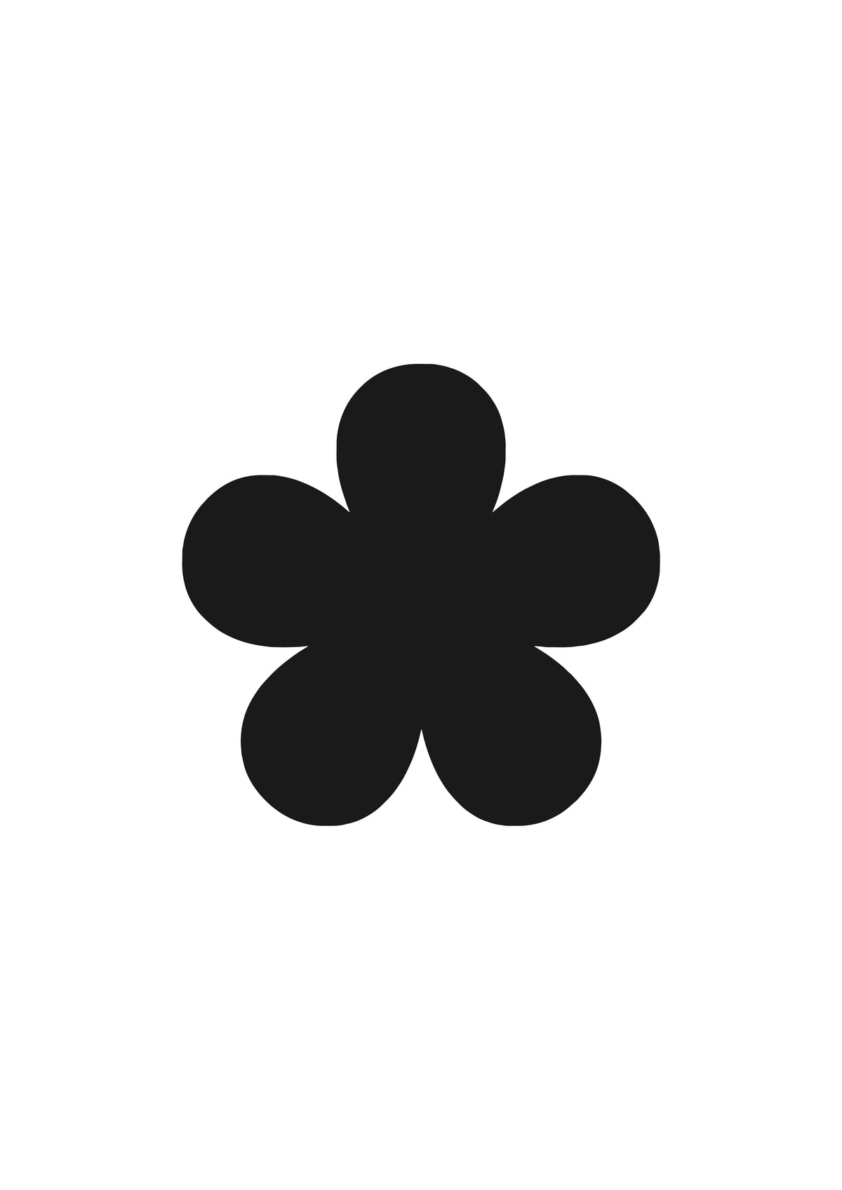 Flower 5, Pre cut glass shape for glass fusing and crafting