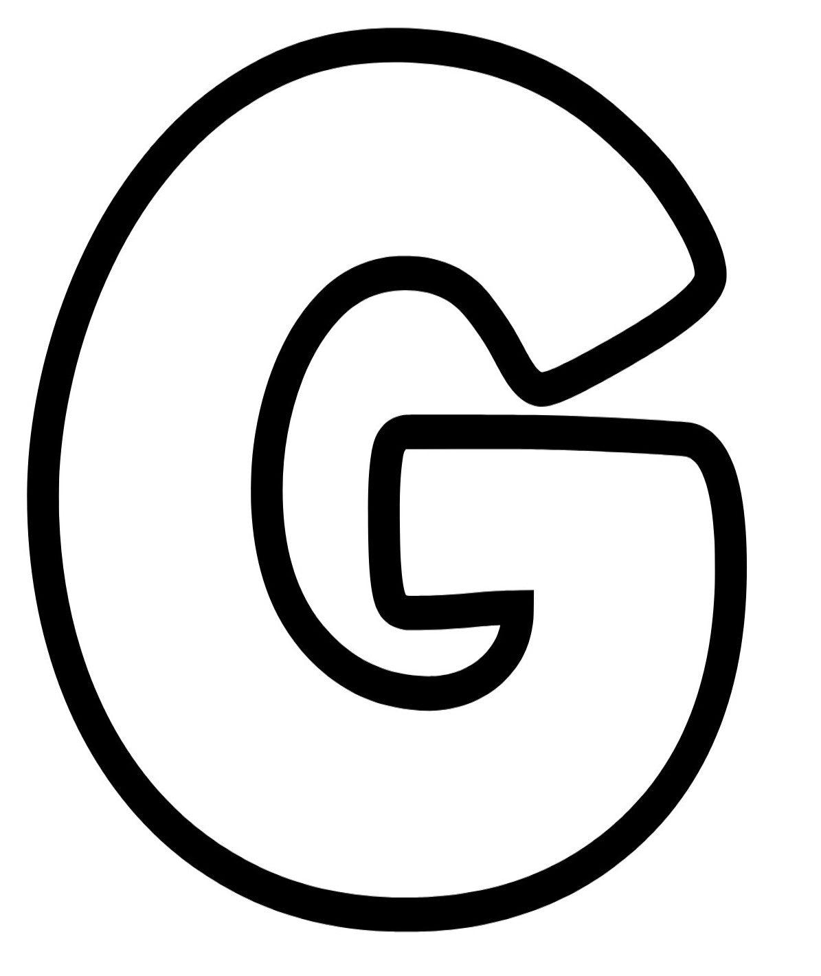 Letter G, Pre cut glass shape for glass fusing and crafting
