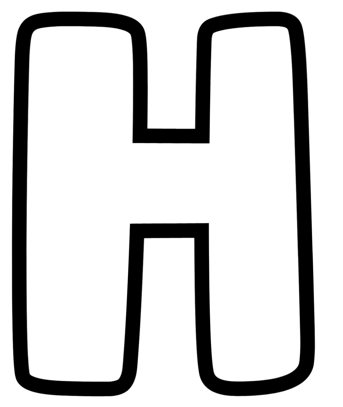 Letter H, Pre cut glass shape for glass fusing and crafting