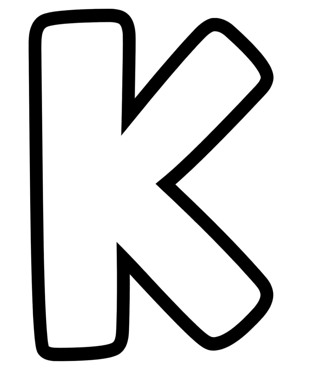 Letter K, Pre cut glass shape for glass fusing and crafting