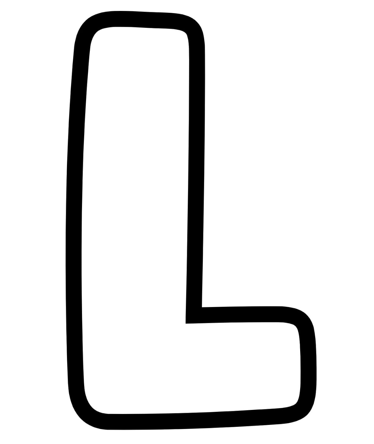 Letter L, Pre cut glass shape for glass fusing and crafting