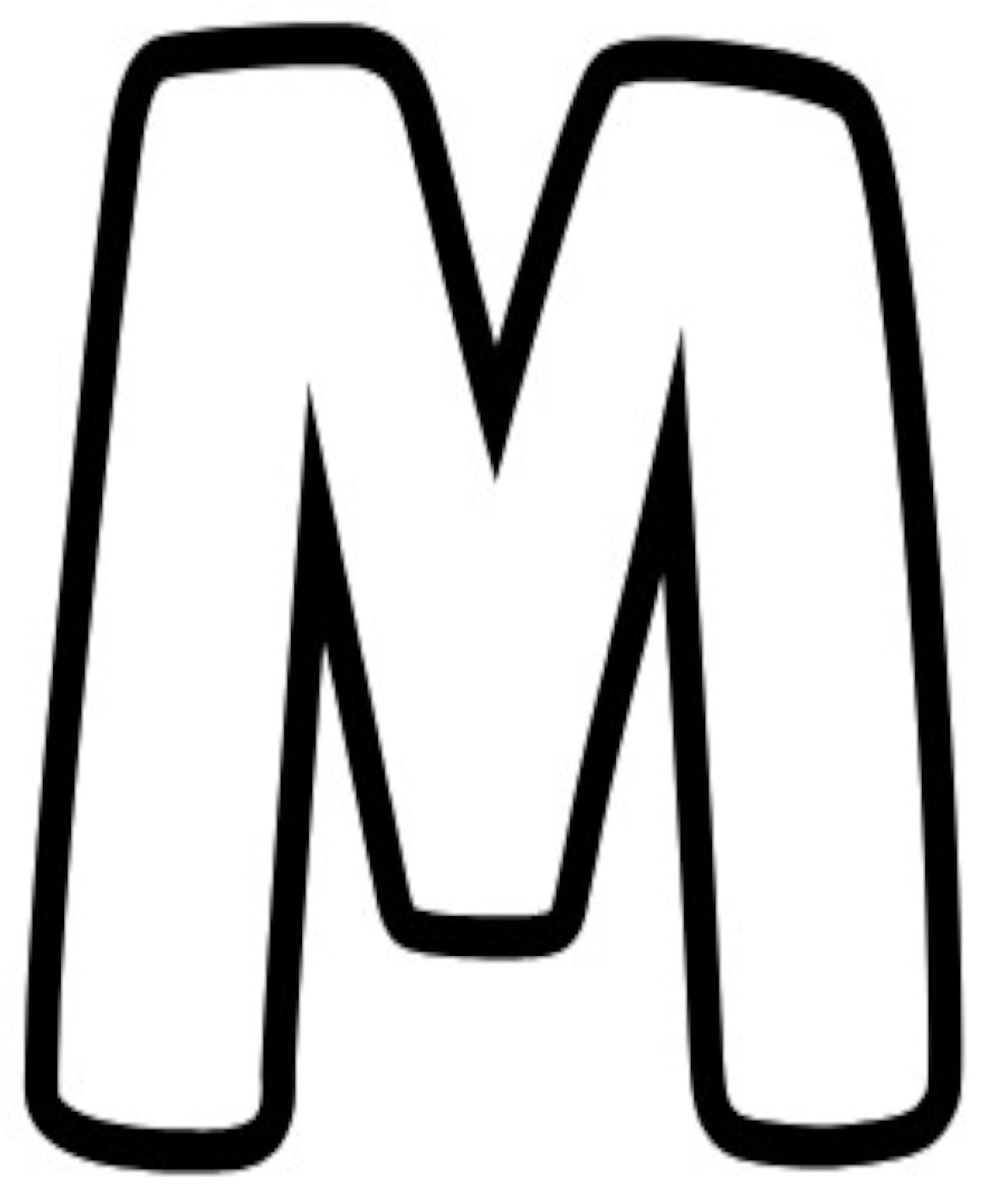 Letter M, Pre cut glass shape for glass fusing and crafting