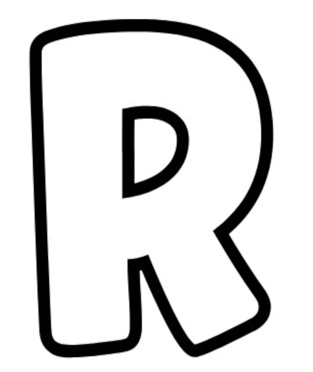 Letter R, Pre cut glass shape for glass fusing and crafting