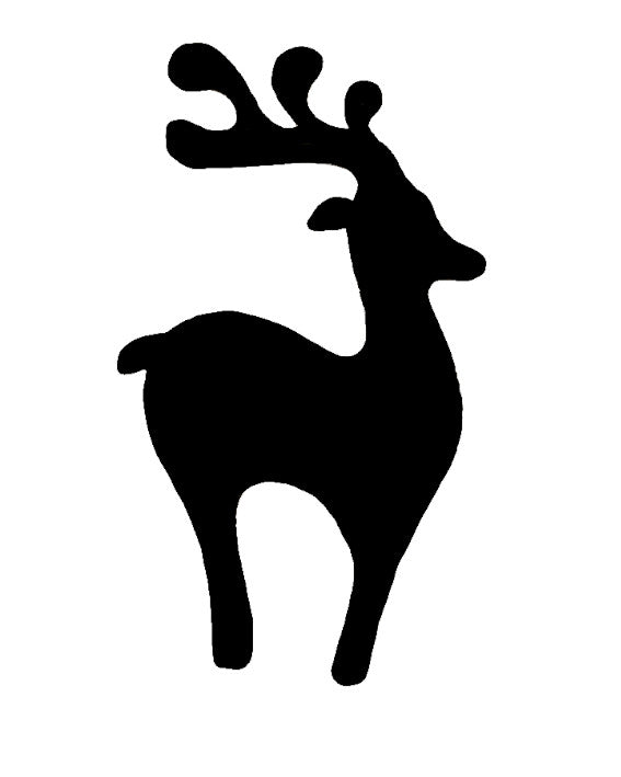 Reindeer 2, Christmas Pre cut glass shape for glass fusing and crafting