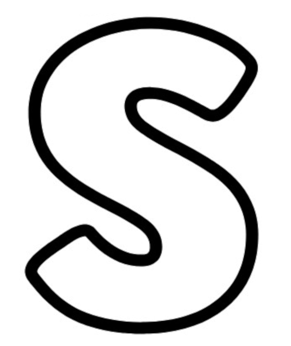 Letter S, Pre cut glass shape for glass fusing and crafting