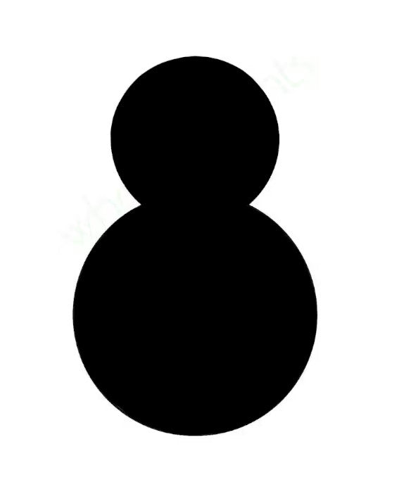 Snowman 2, Christmas Pre cut glass shape for glass fusing and crafting