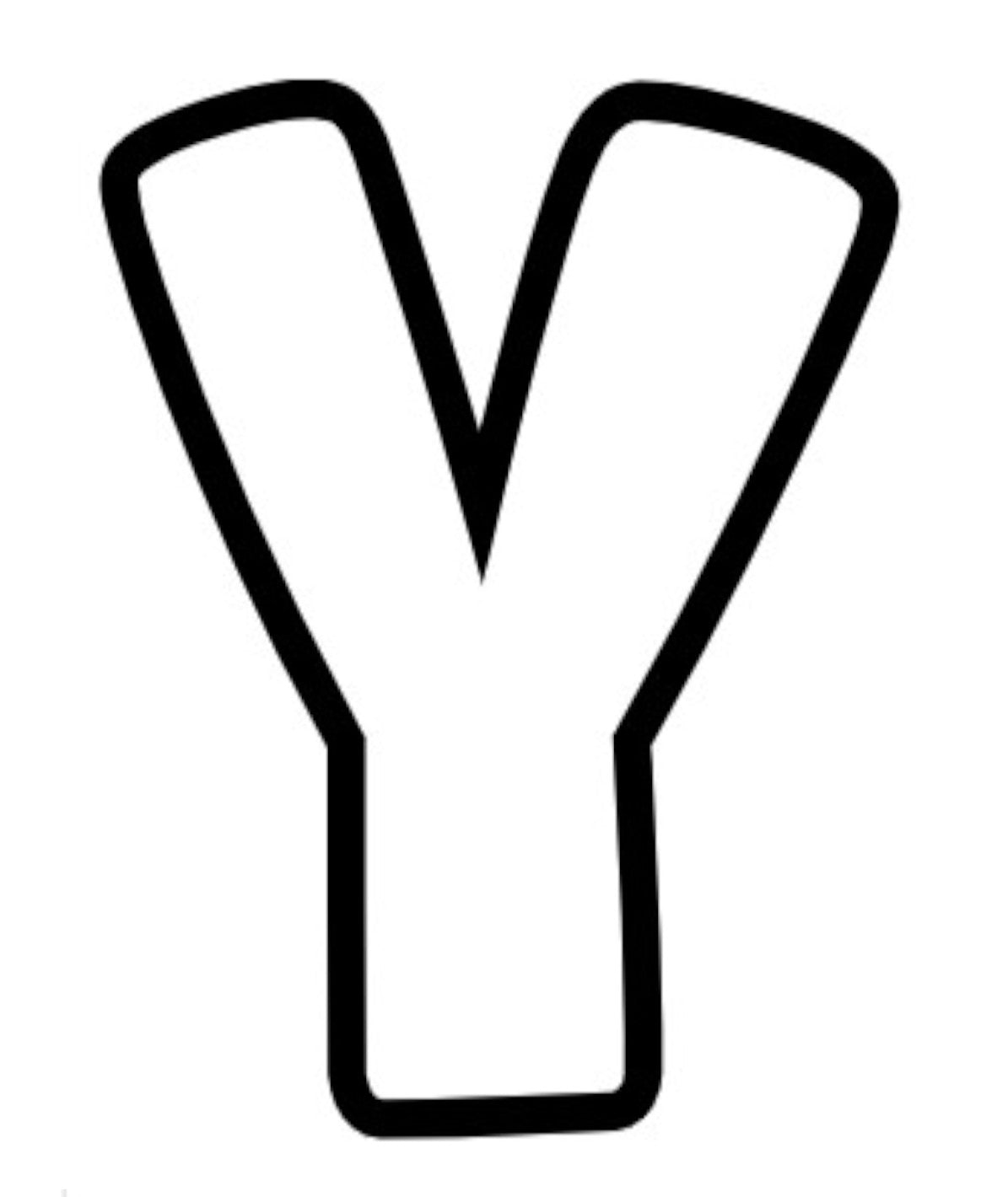 Letter Y, Pre cut glass shape for glass fusing and crafting