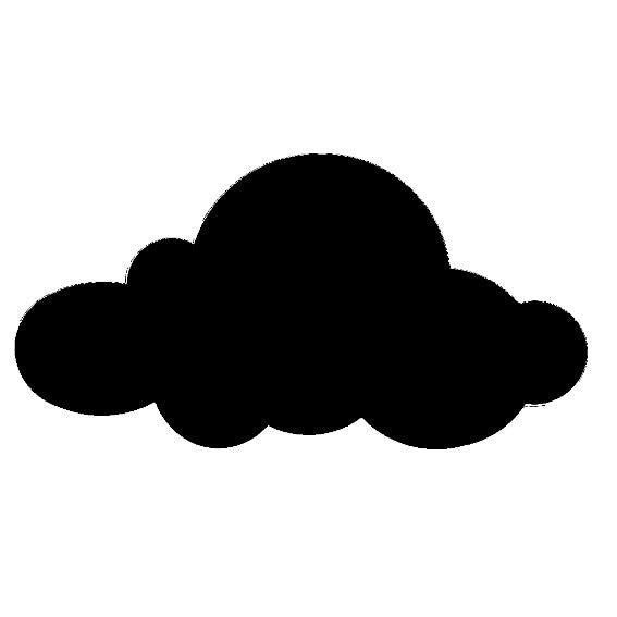 Cloud, Pre cut glass shape for glass fusing and crafting