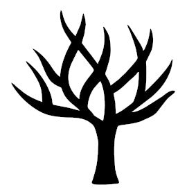 Tree 1, Pre cut glass shape for glass fusing and crafting