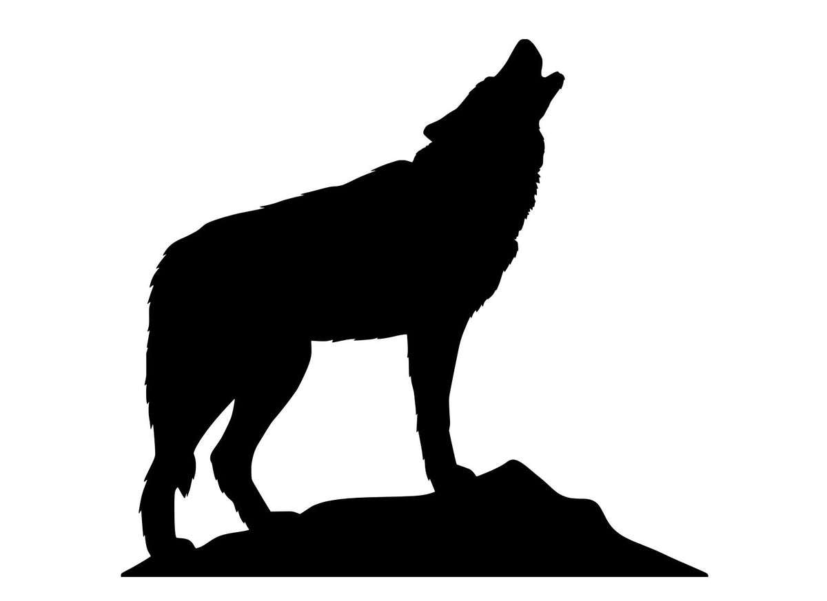 Wolf 1, Pre cut glass shape for glass fusing and crafting