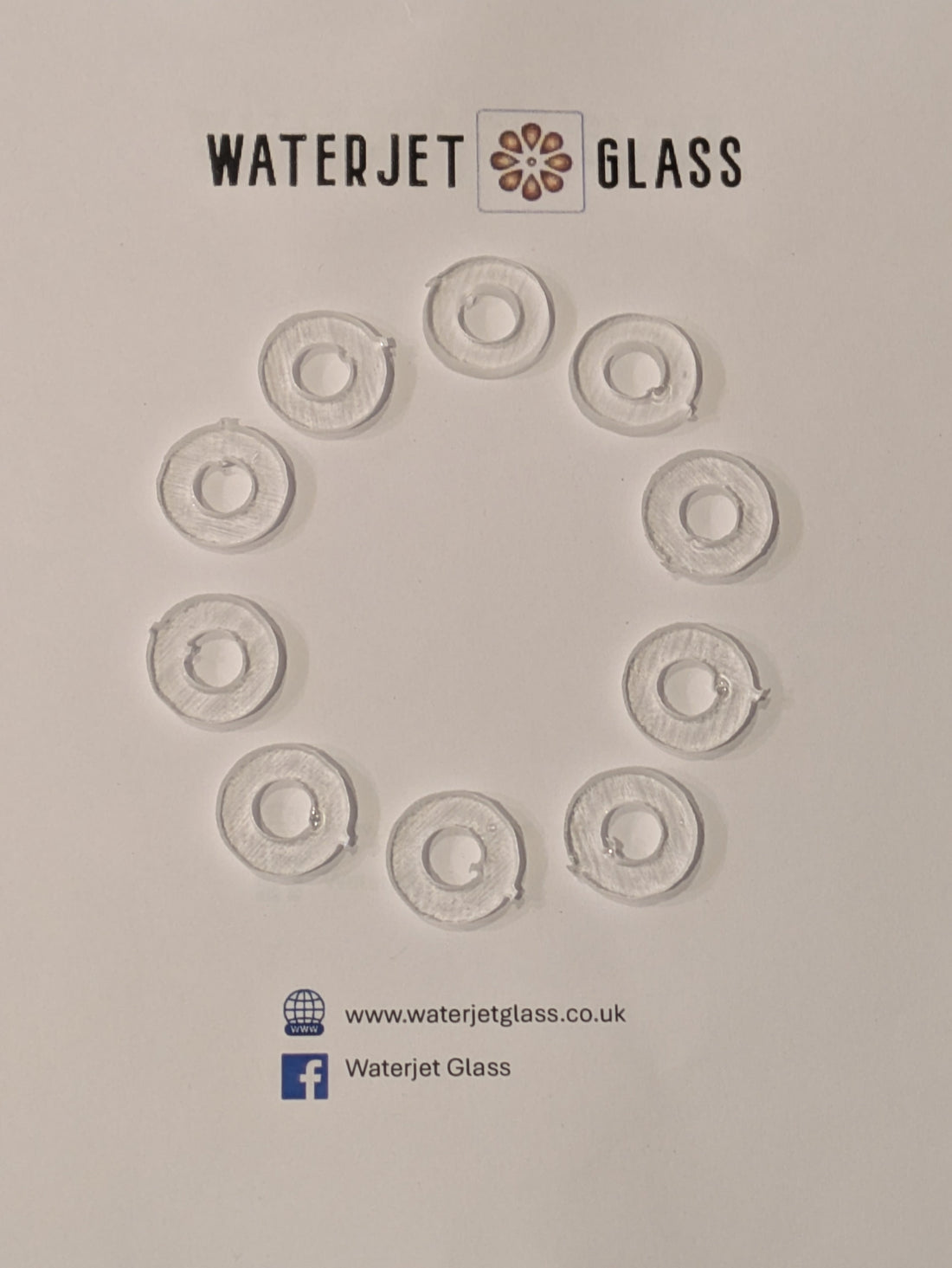 Clear COE 90 glass fusing bails