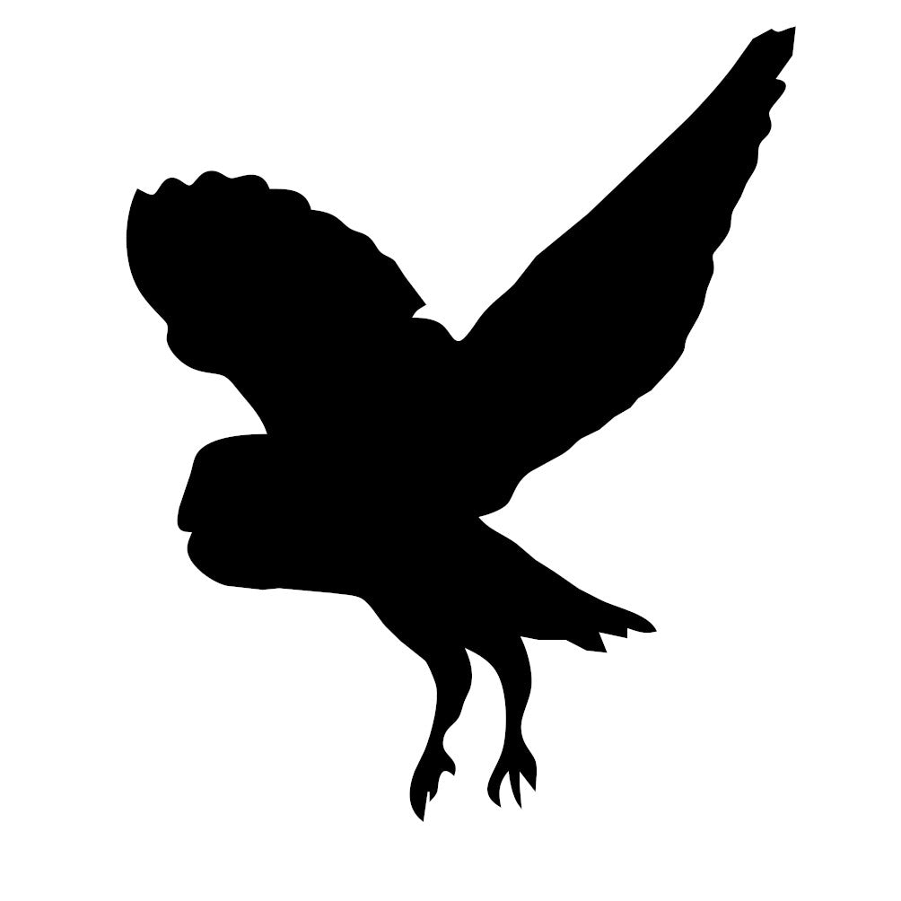 Barn Owl Pre cut glass shape for glass fusing COE 90, COE96