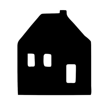 Winter Village House 1, Christmas Pre cut glass shape for glass fusing and crafting