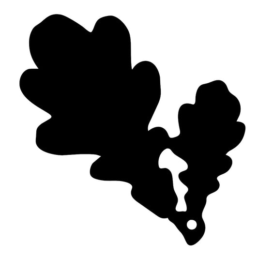 Leaf 2 pre cut glass shape for glass fusing COE 90, COE96, Float