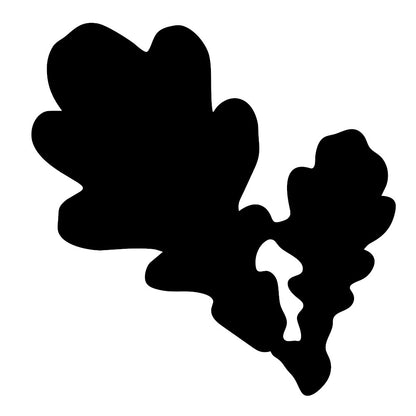 Leaf 2 pre cut glass shape for glass fusing COE 90, COE96, Float