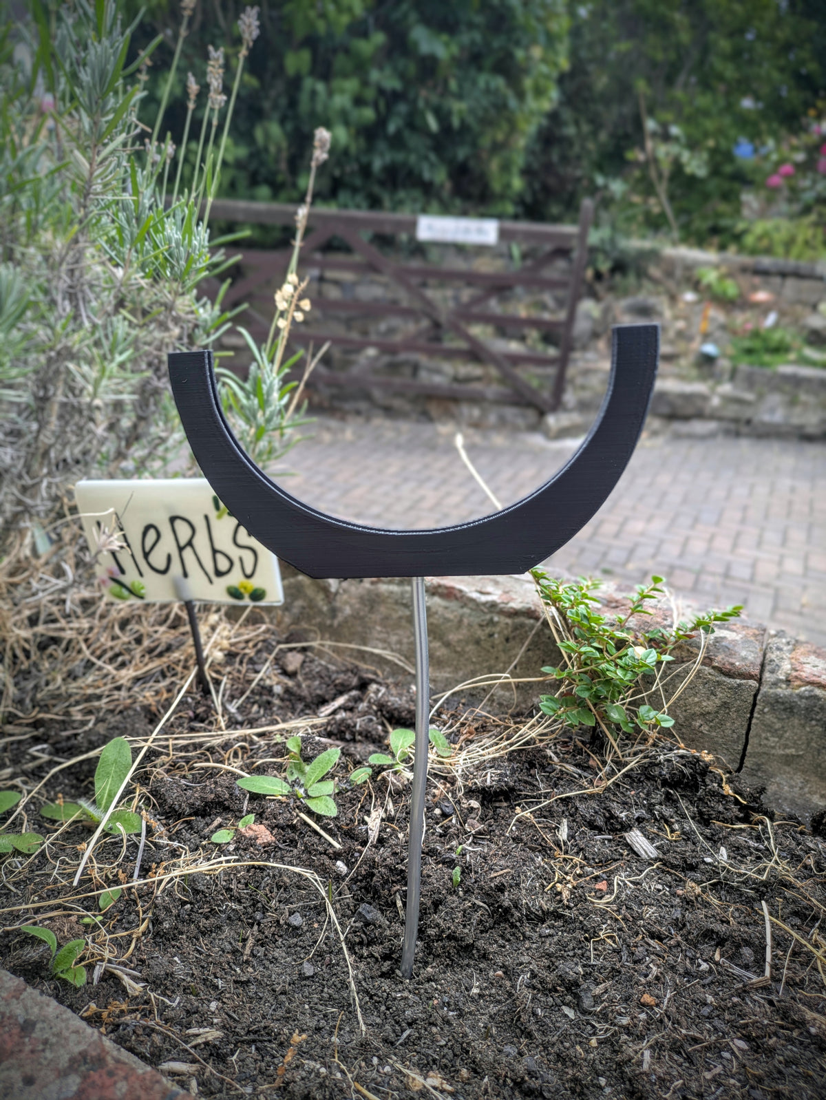 Round Fused Glass Holder with Stem