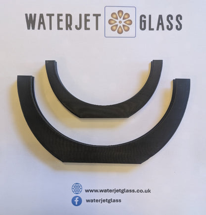 Round Fused Glass Holder with Stem