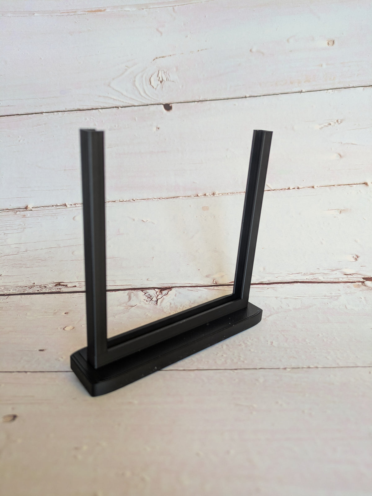 Black Freestanding Fused Glass Display Stand