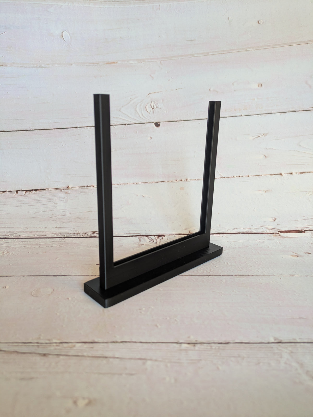 Black Freestanding Fused Glass Display Stand
