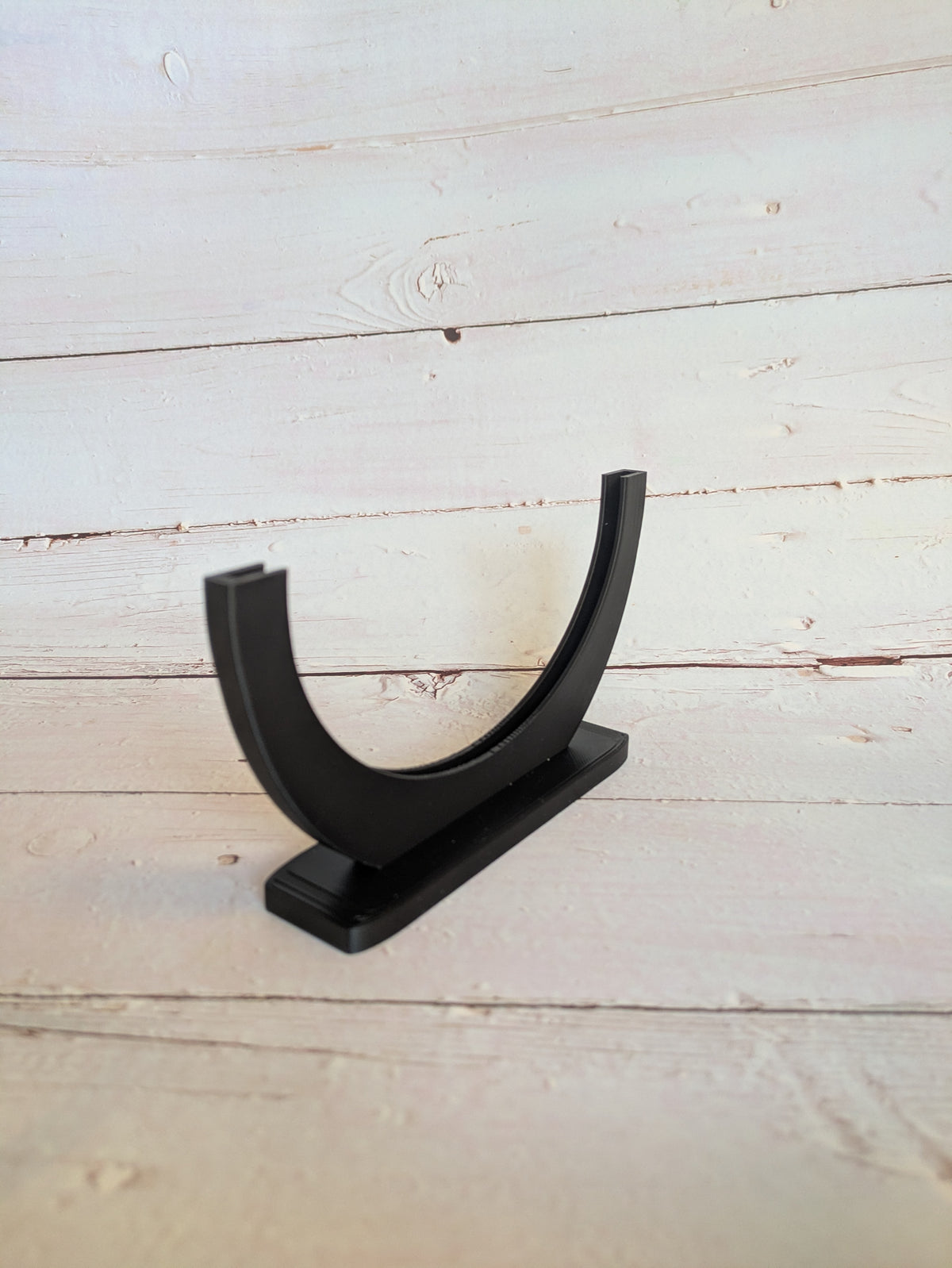 Black Freestanding Fused Glass Display Stand