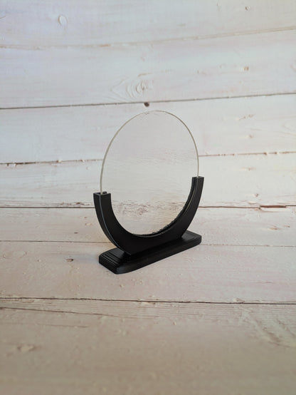 Black Freestanding Fused Glass Display Stand