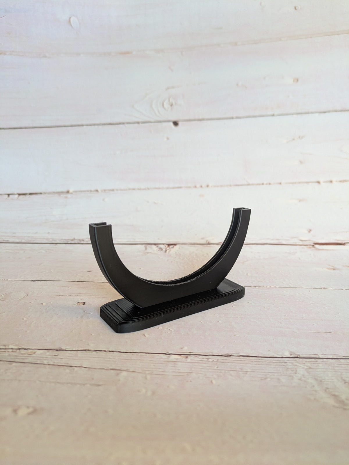 Black Freestanding Fused Glass Display Stand