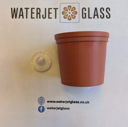 Stem Pots, Glass display system for Fused and Stained Glass