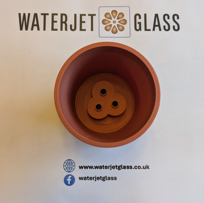 Stem Pots, Glass display system for Fused and Stained Glass