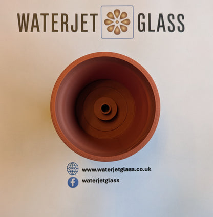 Stem Pots, Glass display system for Fused and Stained Glass