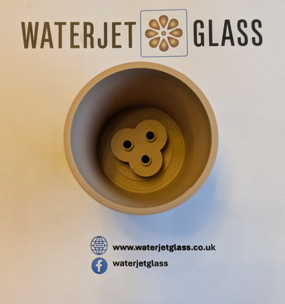 Stem Pots, Glass display system for Fused and Stained Glass