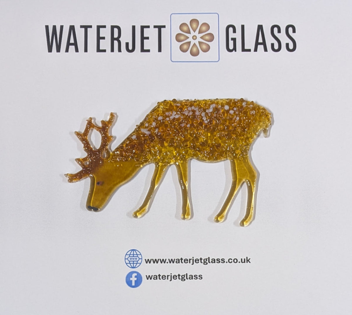Deer 2, Pre cut glass shape for glass fusing and crafting