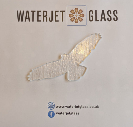 Buzzard Pre cut glass shape for glass fusing COE 90, COE96