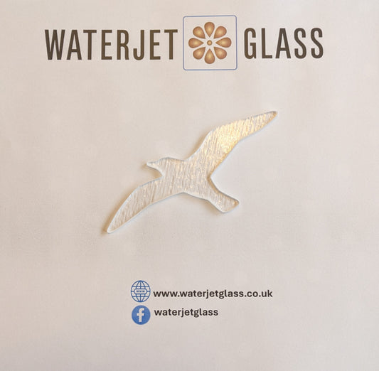 Seagull 4 pre cut glass shape for glass fusing COE 90, COE96