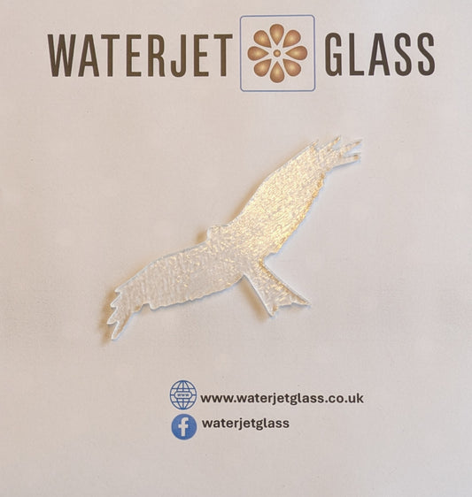 Red Kite pre cut glass shape for glass fusing COE 90, COE96