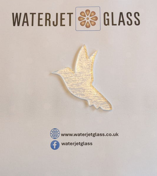 Kingfisher pre cut glass shape for glass fusing COE 90, COE96