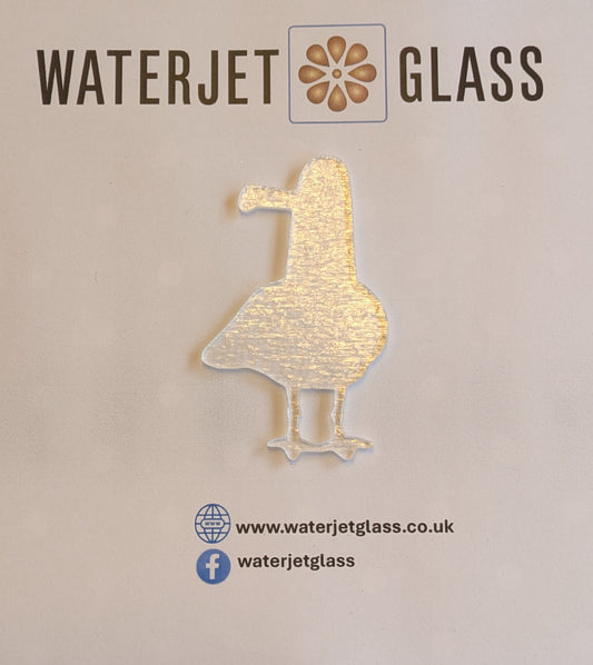 Seagull 1 pre cut glass shape for glass fusing COE 90, COE96