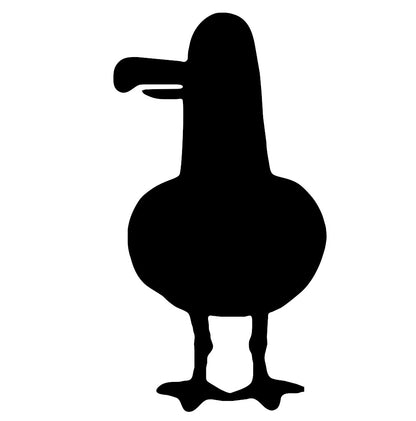 Seagull 2 pre cut glass shape for glass fusing COE 90, COE96
