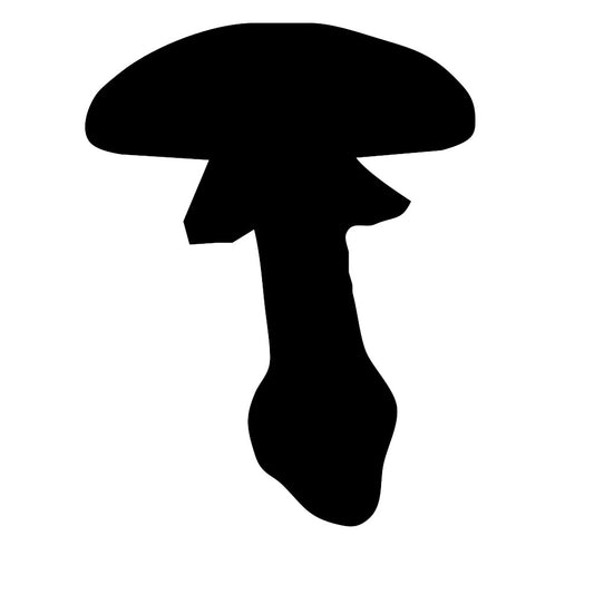 Toadstool 3, Pre cut fused glass shape