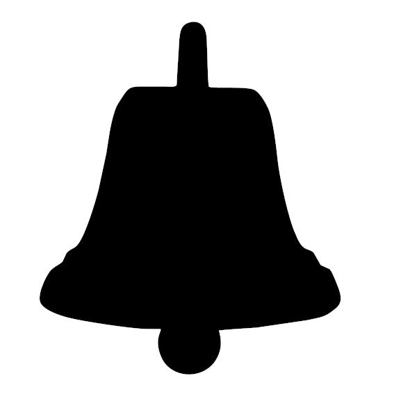Bell, Christmas Pre cut glass shape for glass fusing and crafting