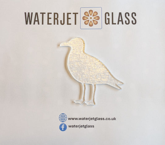 Seagull 3 pre cut glass shape for glass fusing COE 90, COE96