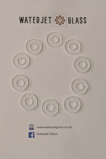 Circular glass fusing bails Pack of 20